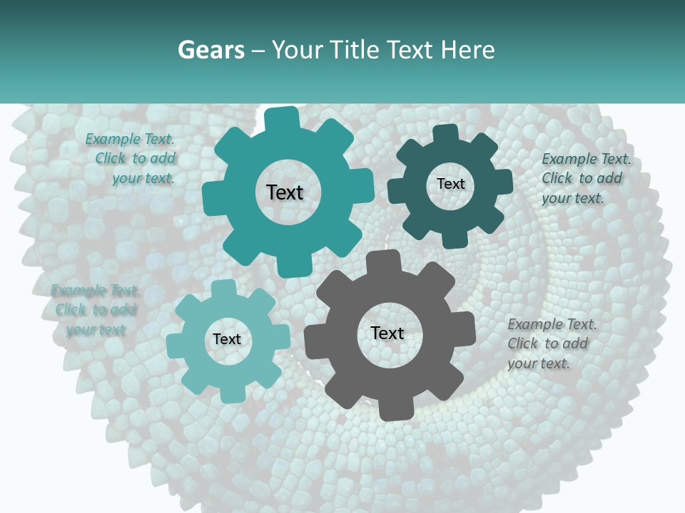 Square Cutout Tail PowerPoint Template