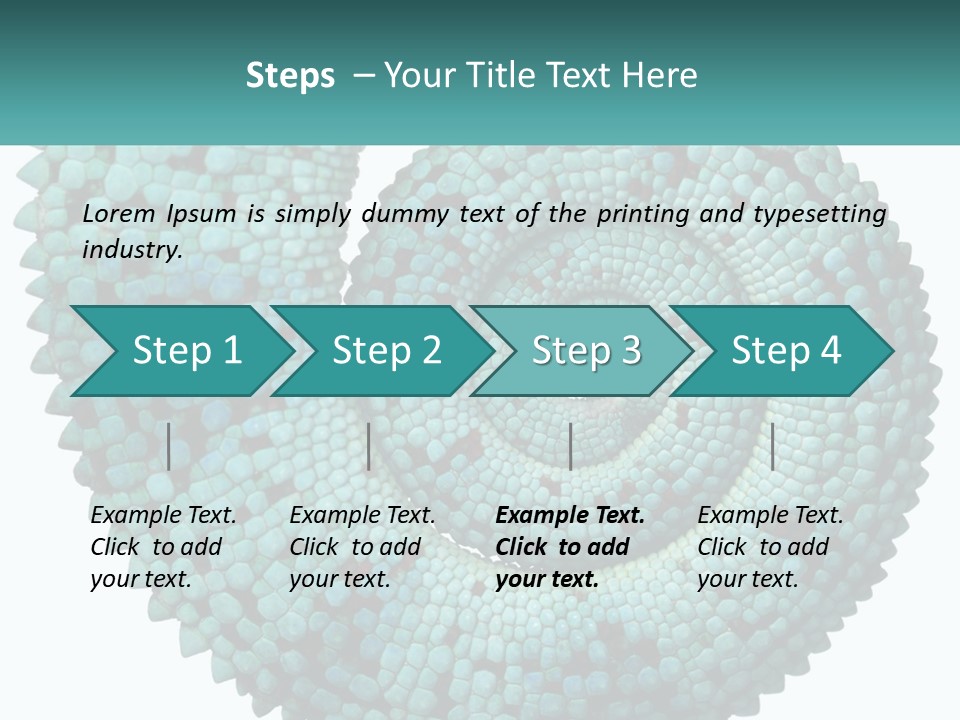 Square Cutout Tail PowerPoint Template