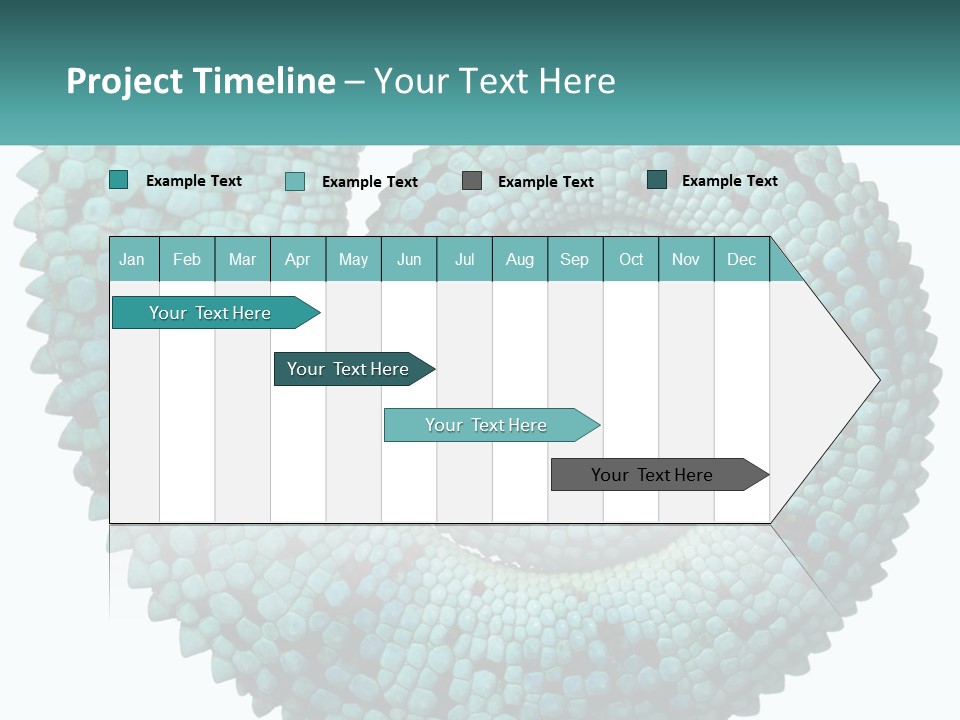 Square Cutout Tail PowerPoint Template
