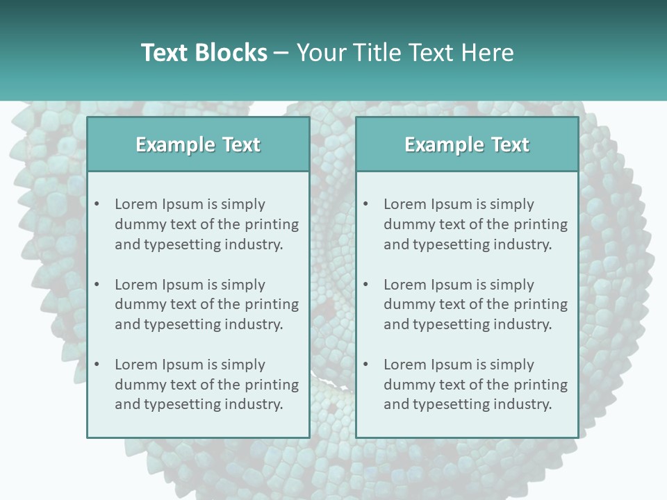 Square Cutout Tail PowerPoint Template