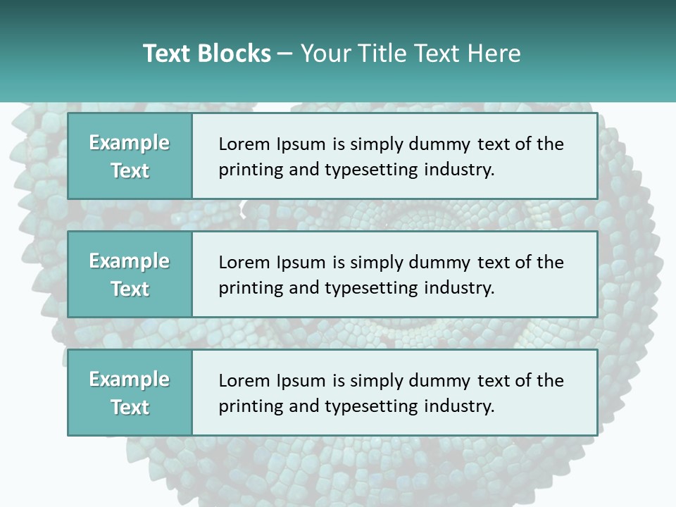 Square Cutout Tail PowerPoint Template