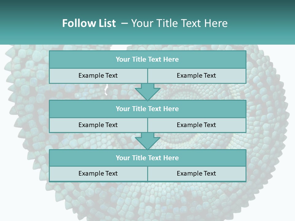 Square Cutout Tail PowerPoint Template