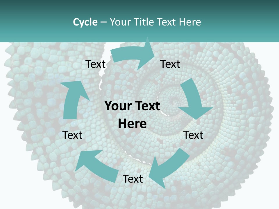 Square Cutout Tail PowerPoint Template
