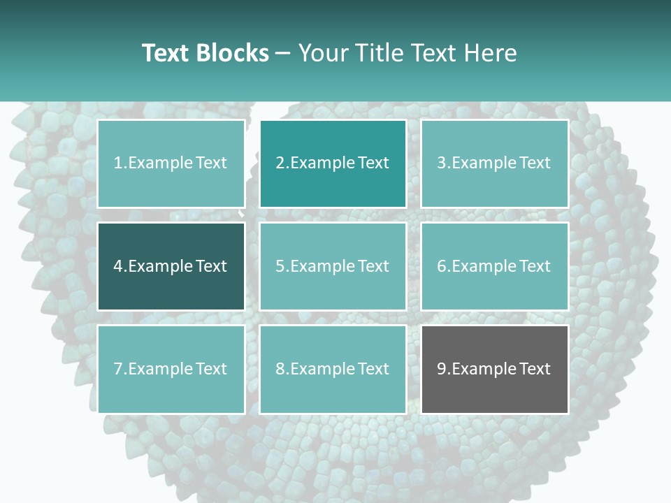 Square Cutout Tail PowerPoint Template