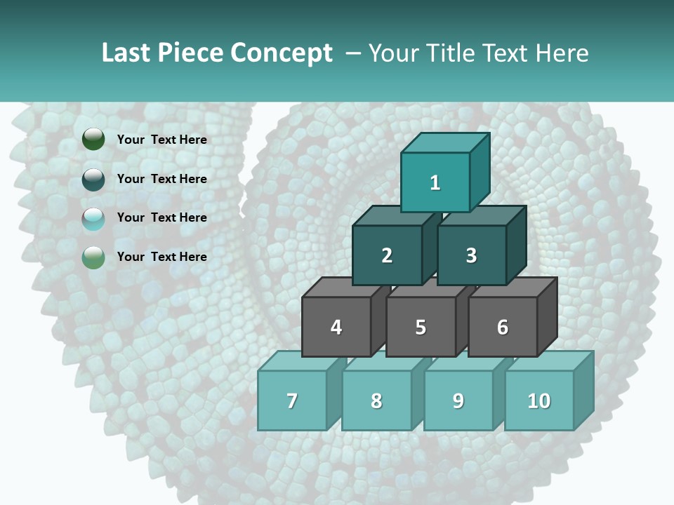 Square Cutout Tail PowerPoint Template