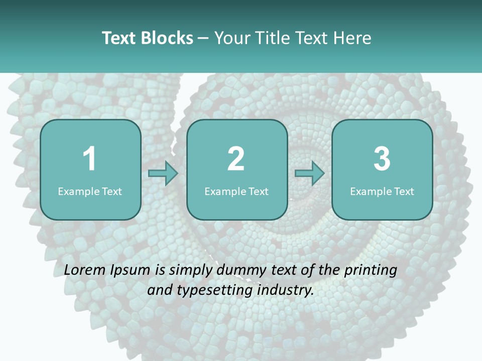 Square Cutout Tail PowerPoint Template