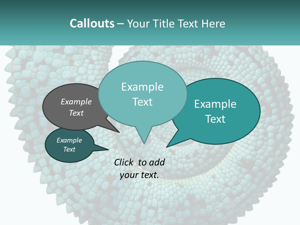 Square Cutout Tail PowerPoint Template