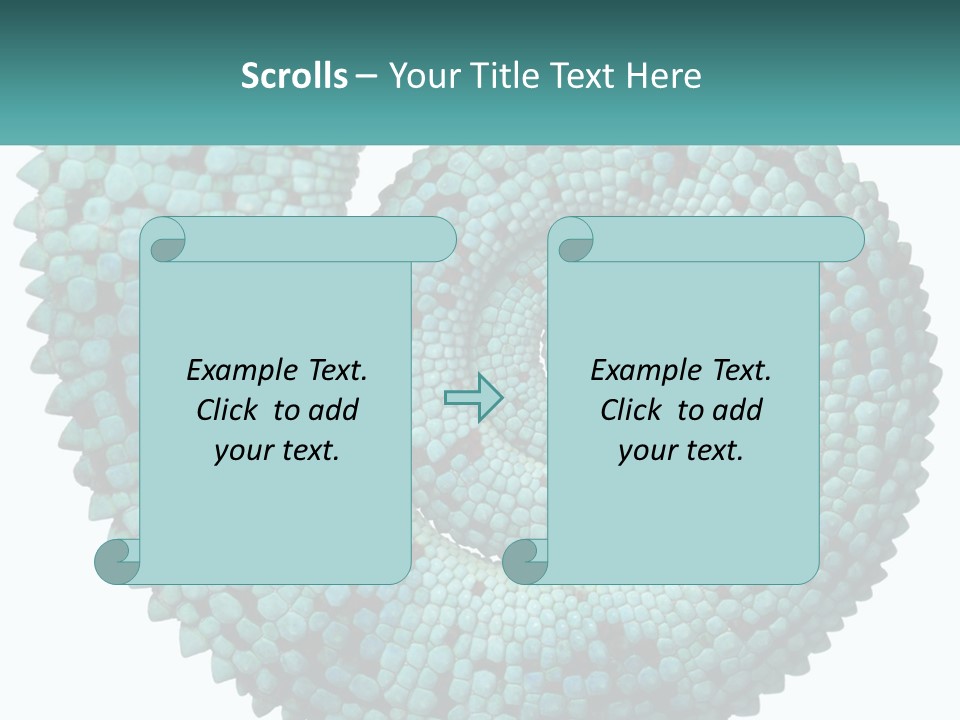 Square Cutout Tail PowerPoint Template