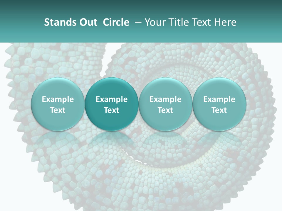 Square Cutout Tail PowerPoint Template