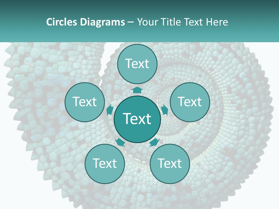 Square Cutout Tail PowerPoint Template