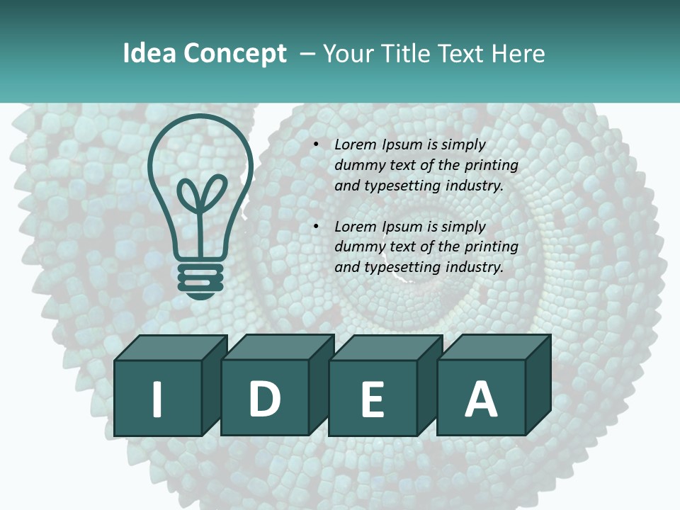 Square Cutout Tail PowerPoint Template