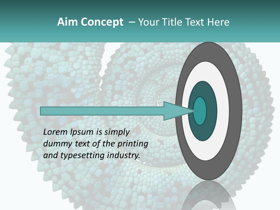 Square Cutout Tail PowerPoint Template