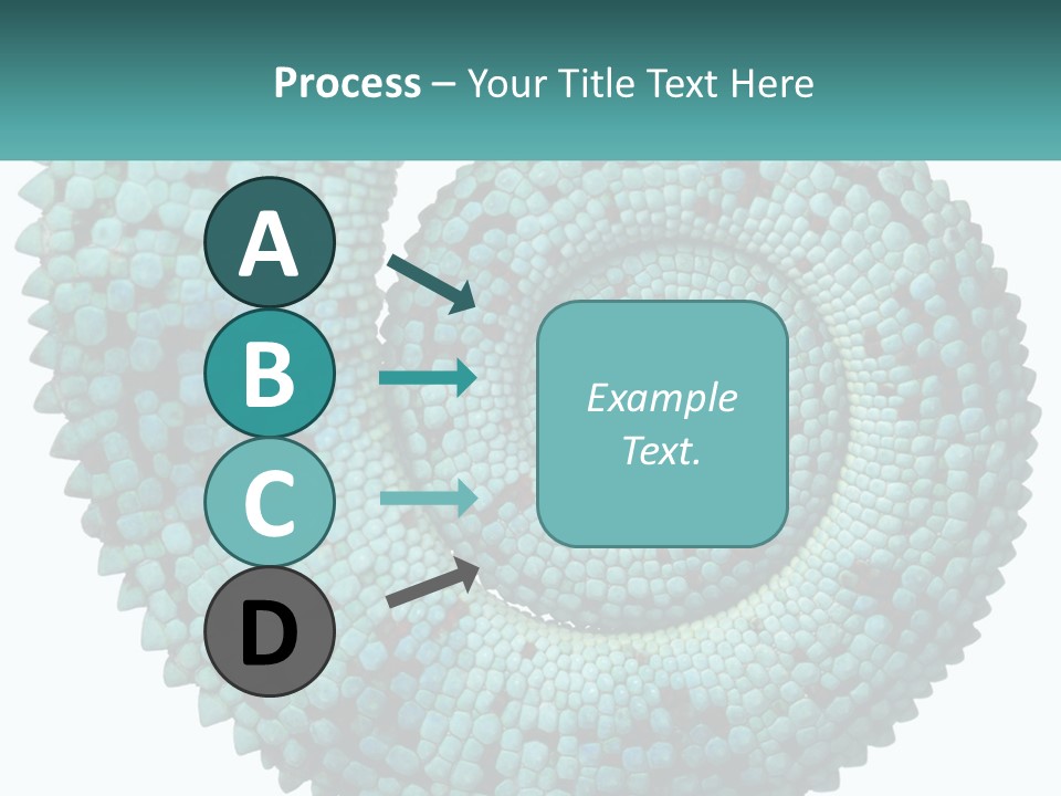 Square Cutout Tail PowerPoint Template