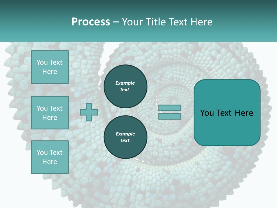 Square Cutout Tail PowerPoint Template