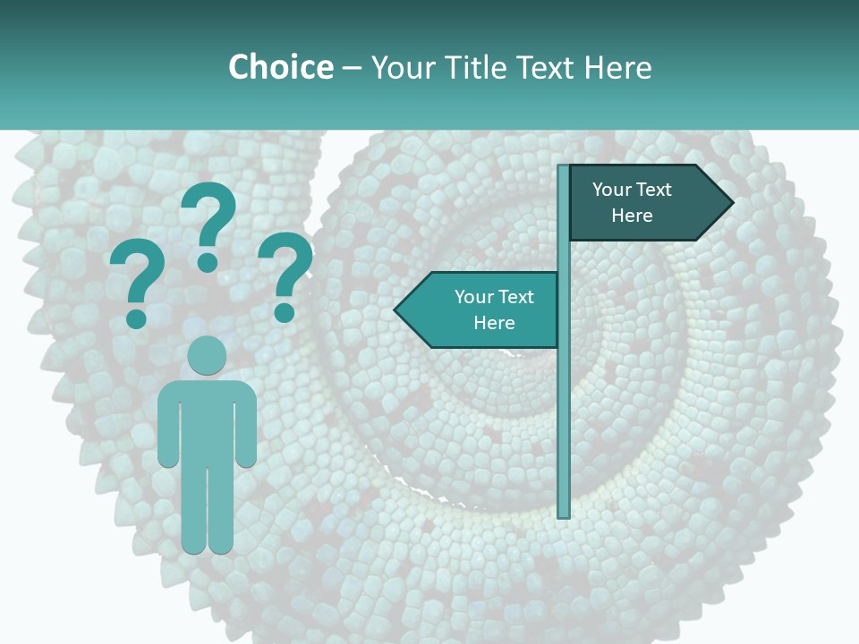 Square Cutout Tail PowerPoint Template