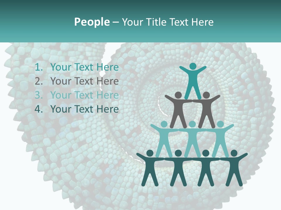 Square Cutout Tail PowerPoint Template