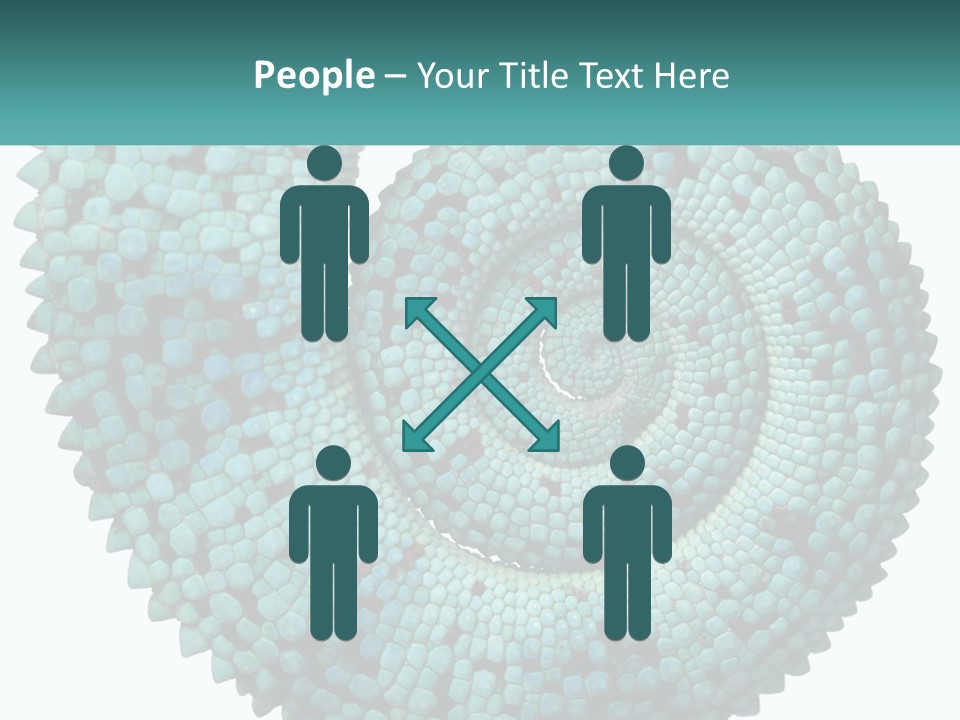 Square Cutout Tail PowerPoint Template