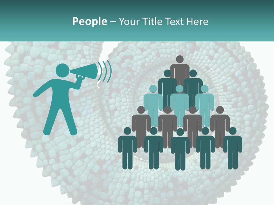 Square Cutout Tail PowerPoint Template