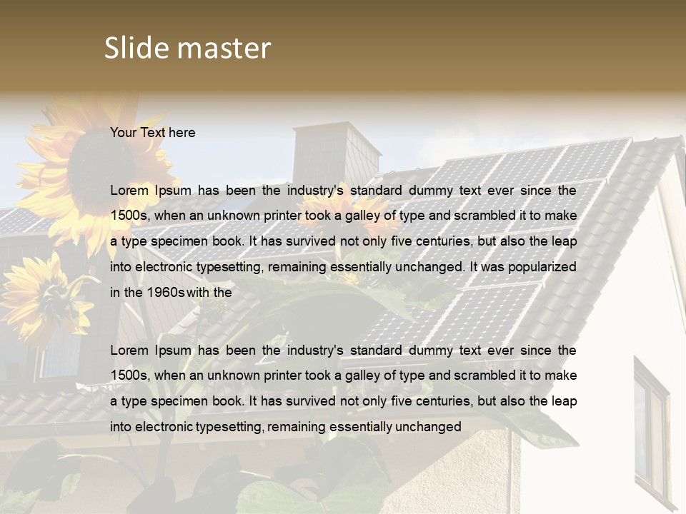 Nonpolluting Electricity Regenerative PowerPoint Template