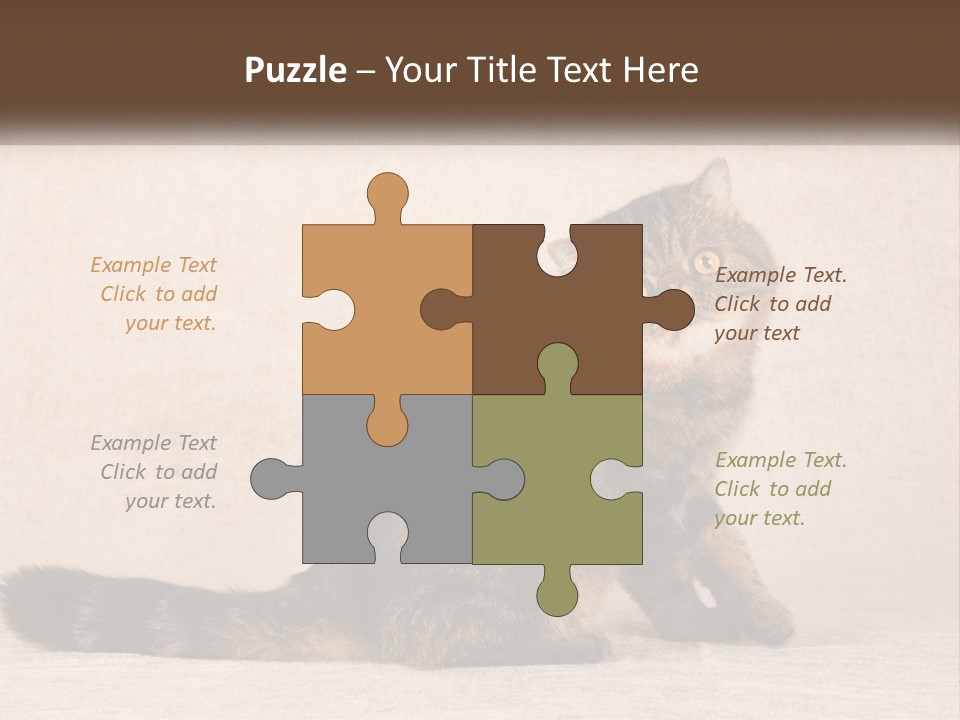 Puss Feline Furry PowerPoint Template