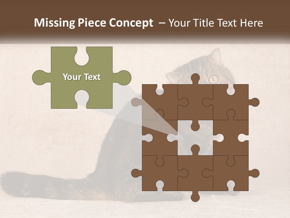 Puss Feline Furry PowerPoint Template