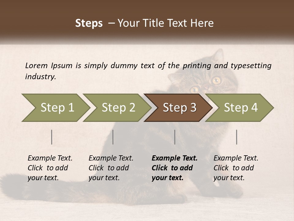 Puss Feline Furry PowerPoint Template