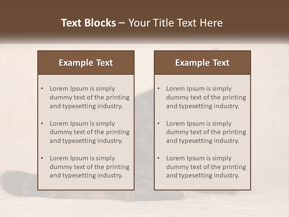 Puss Feline Furry PowerPoint Template