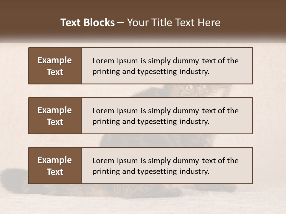 Puss Feline Furry PowerPoint Template