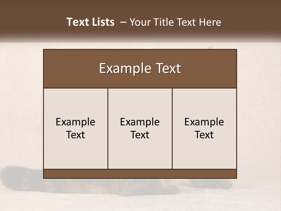 Puss Feline Furry PowerPoint Template