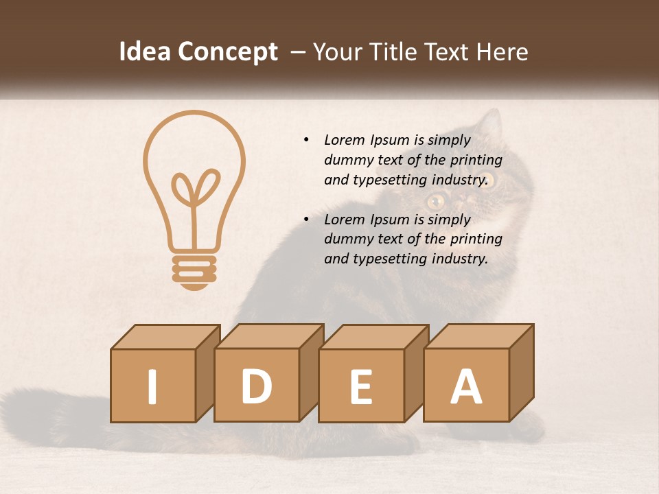 Puss Feline Furry PowerPoint Template