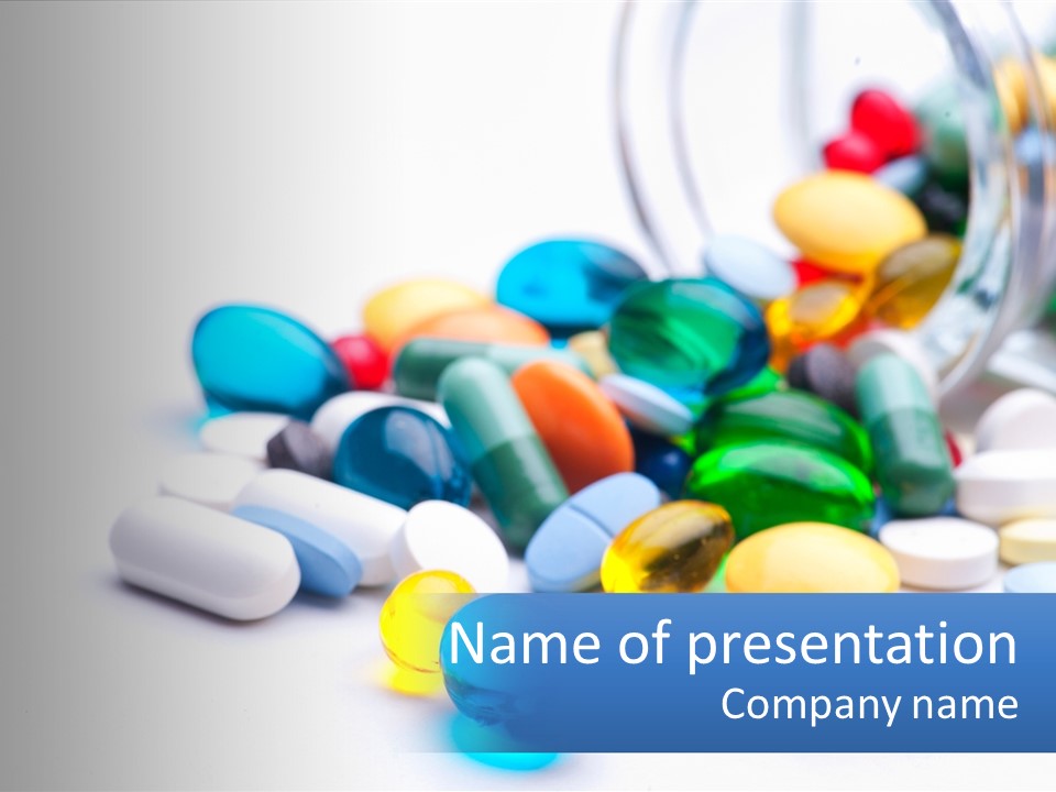 Closeup Drug Treatment PowerPoint Template