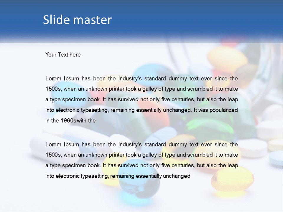 Closeup Drug Treatment PowerPoint Template