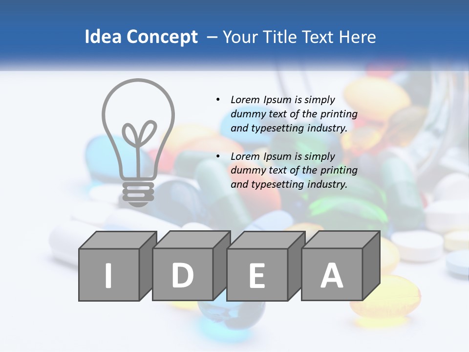 Closeup Drug Treatment PowerPoint Template