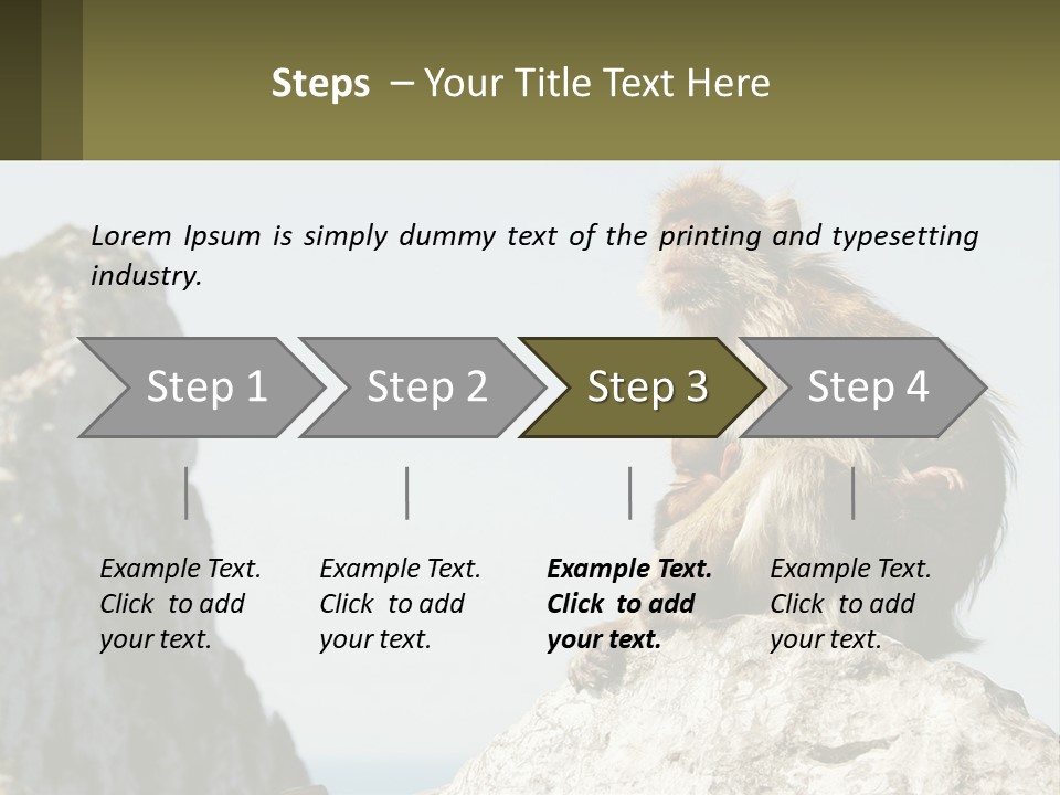 Macaca Sylvana Family Tree Evolution PowerPoint Template