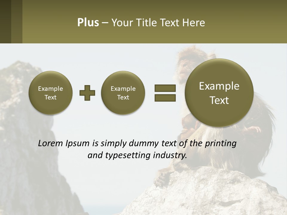 Macaca Sylvana Family Tree Evolution PowerPoint Template