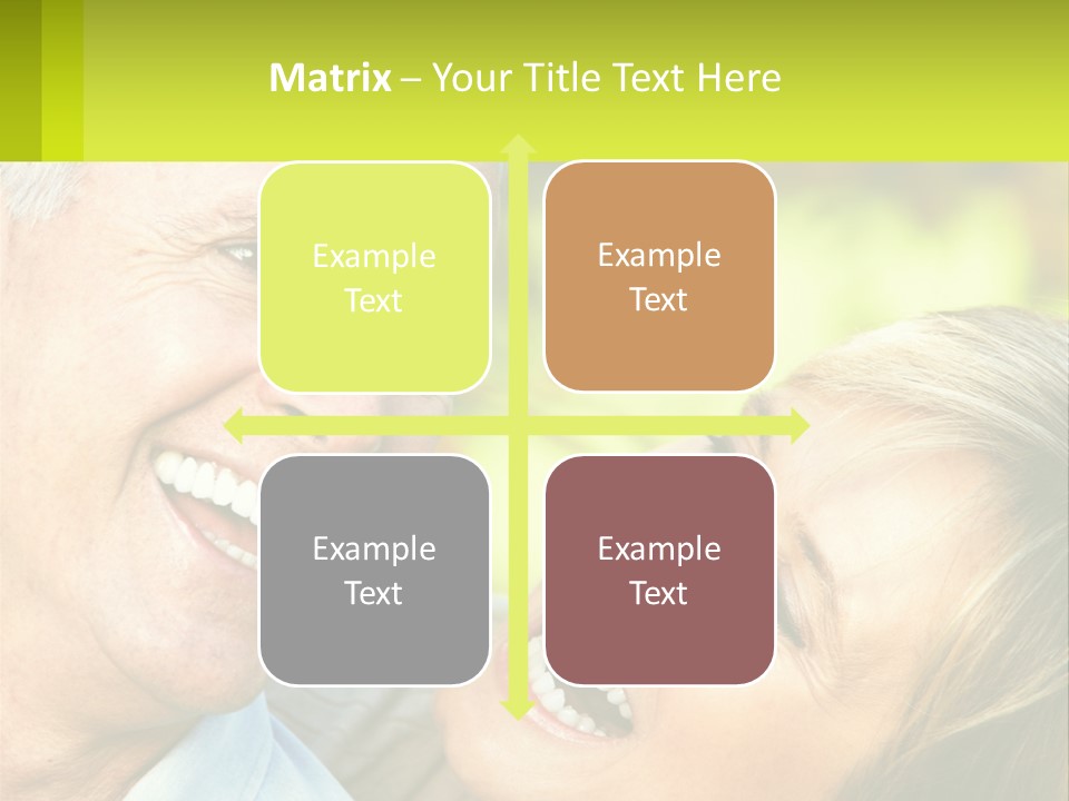 Closeup Senior Male PowerPoint Template