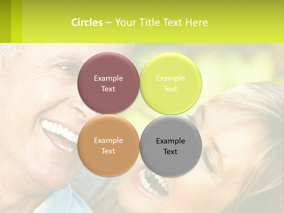 Closeup Senior Male PowerPoint Template