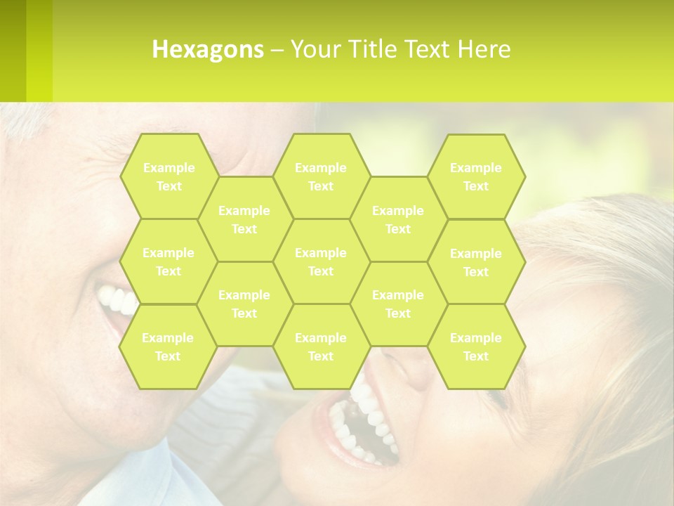 Closeup Senior Male PowerPoint Template