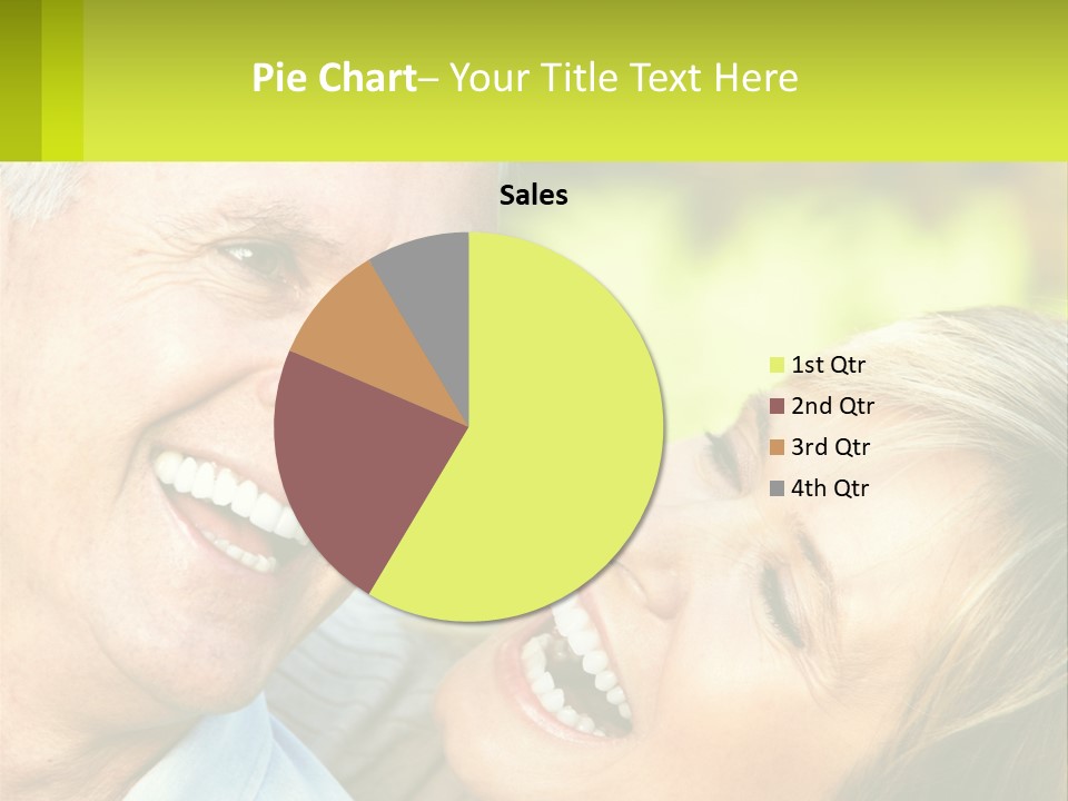 Closeup Senior Male PowerPoint Template