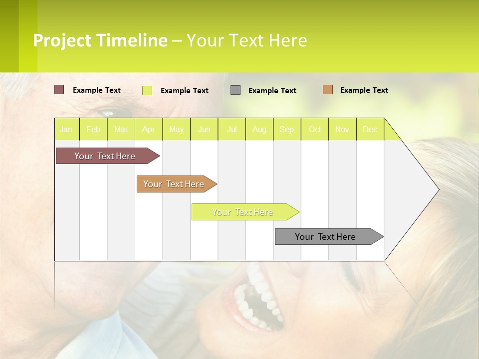 Closeup Senior Male PowerPoint Template