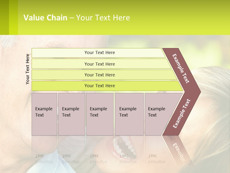Closeup Senior Male PowerPoint Template