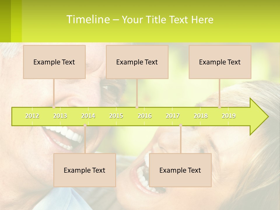 Closeup Senior Male PowerPoint Template
