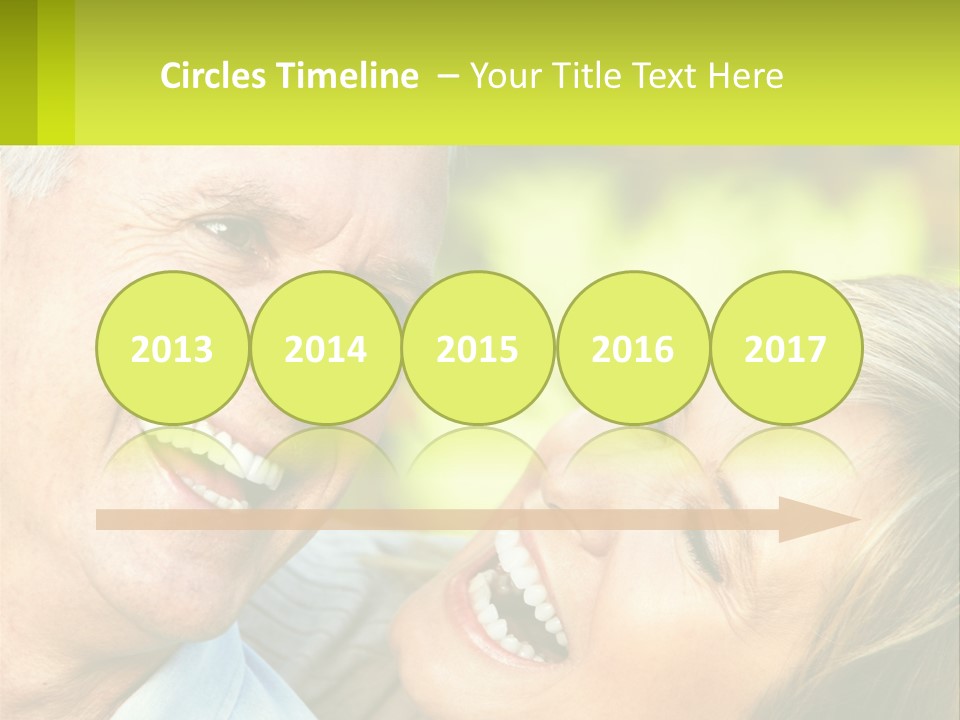 Closeup Senior Male PowerPoint Template