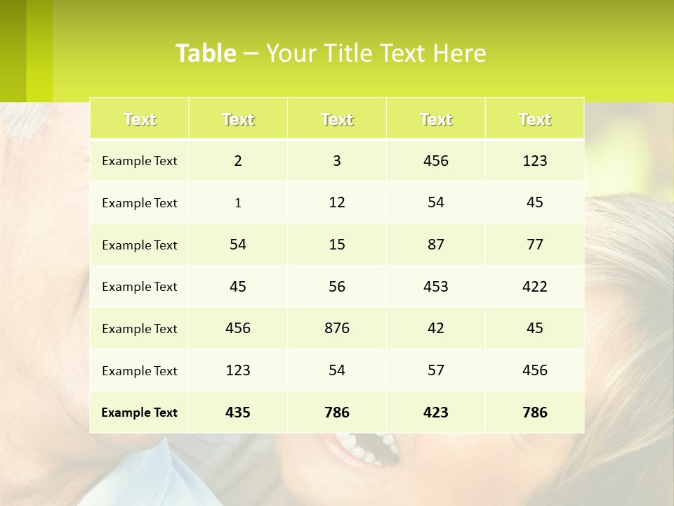 Closeup Senior Male PowerPoint Template