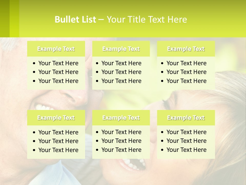 Closeup Senior Male PowerPoint Template