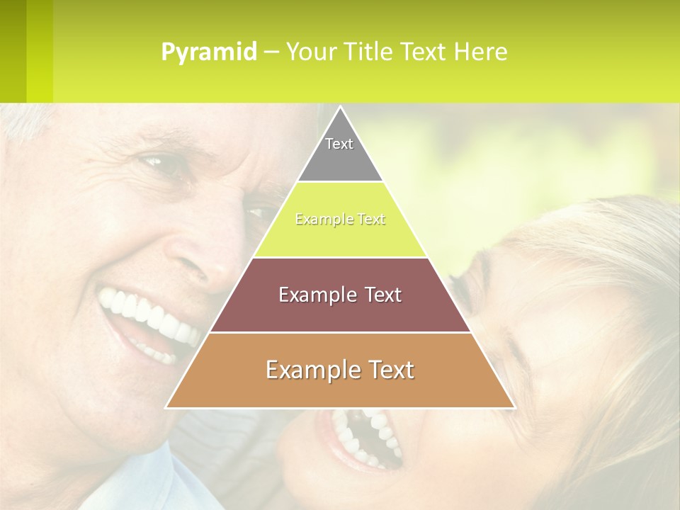 Closeup Senior Male PowerPoint Template