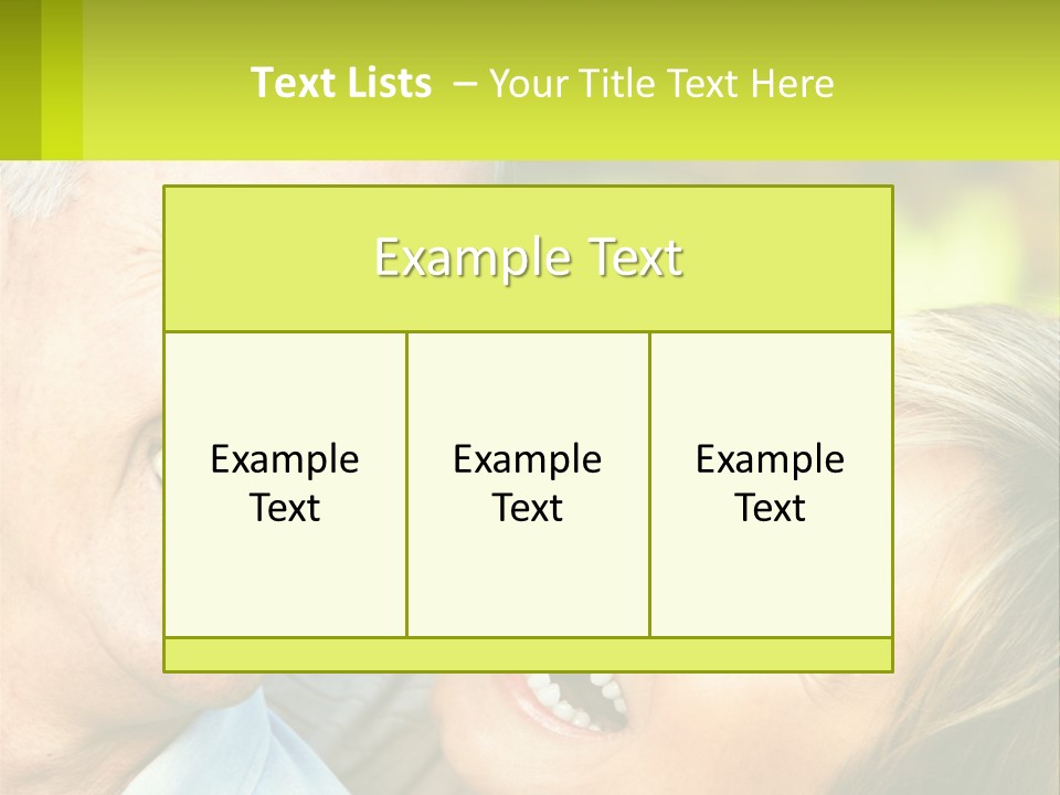 Closeup Senior Male PowerPoint Template
