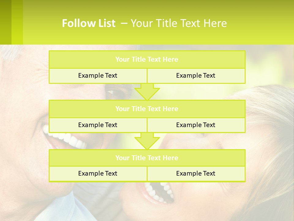Closeup Senior Male PowerPoint Template