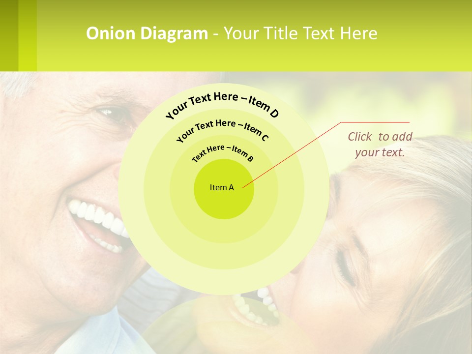 Closeup Senior Male PowerPoint Template