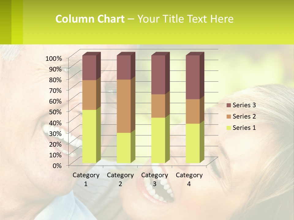 Closeup Senior Male PowerPoint Template